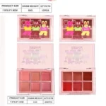 پالت رژ لب و رژگونه 6 رنگ کوین کوکو