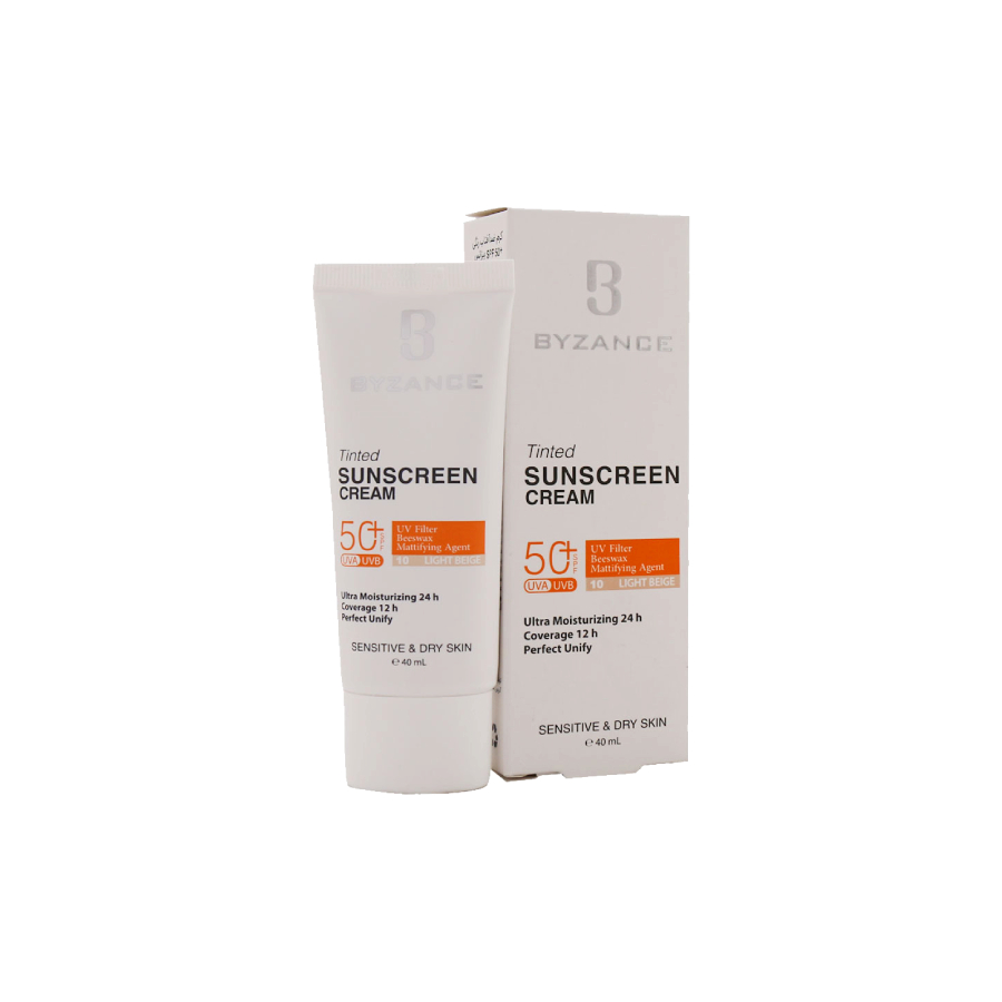 ضد آفتاب رنگی SPF 50 بیزانس پوست خشک ضد آفتاب رنگی SPF 50 بیزانس پوست خشک