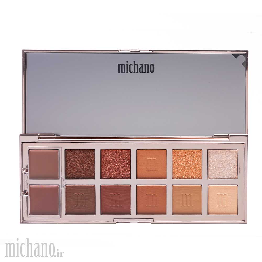 پالت-سایه-12-رنگ-COPPER-GLOW-میچانو-MICHANO-Eyeshadow-Palette-1